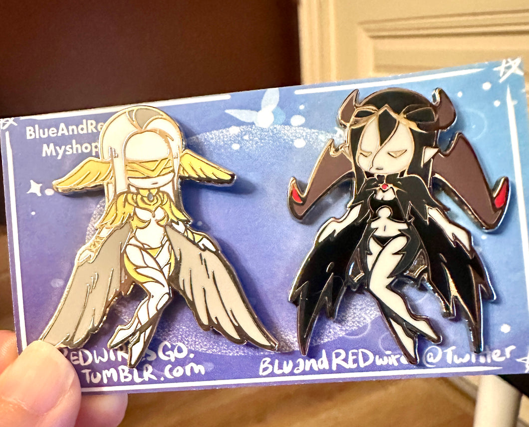 FFXIV- Sineater and Succubus enamel pins