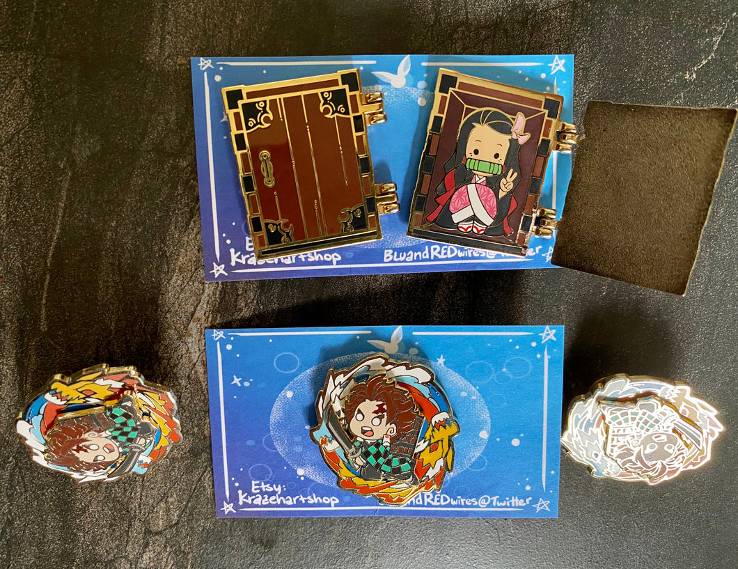 Tanjiro and Nezuko Pins