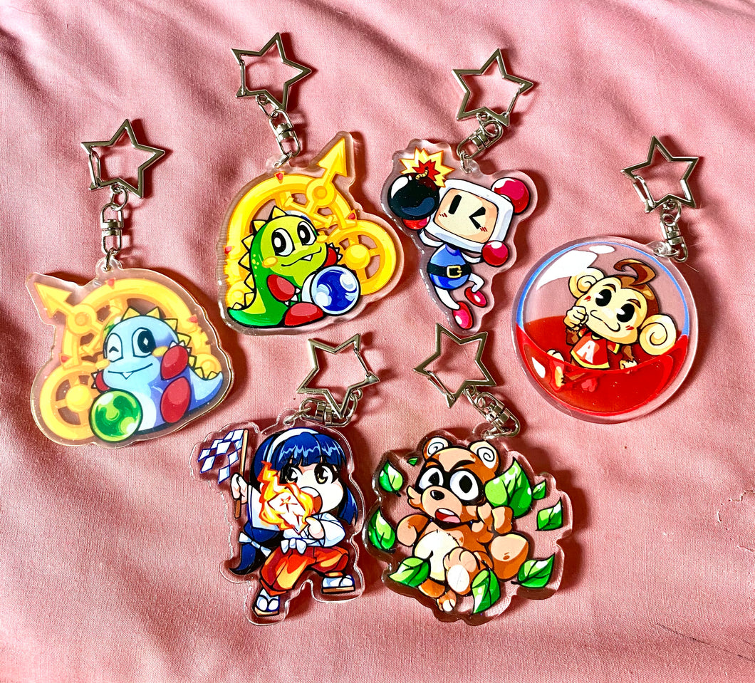 Retro Games Keychains