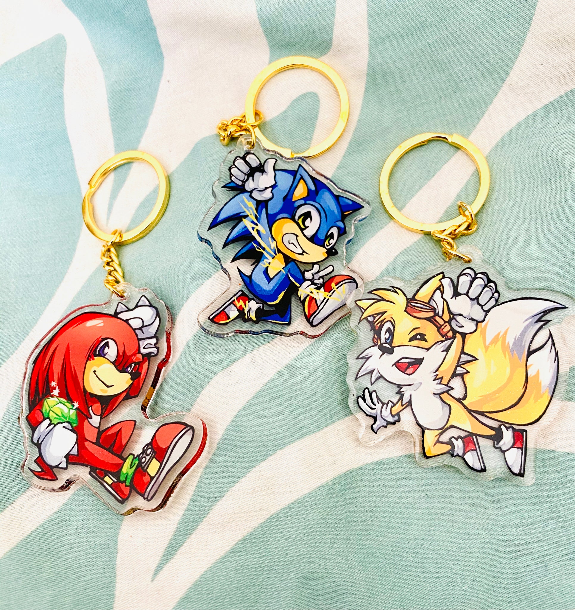 Sonic the hedgehog Keychain Charms