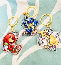 Load image into Gallery viewer, Sonic the hedgehog Keychain Charms
