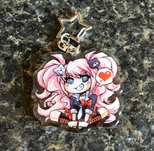 Load image into Gallery viewer, Junko Enoshima Dangan Ronpa Keychain Charm
