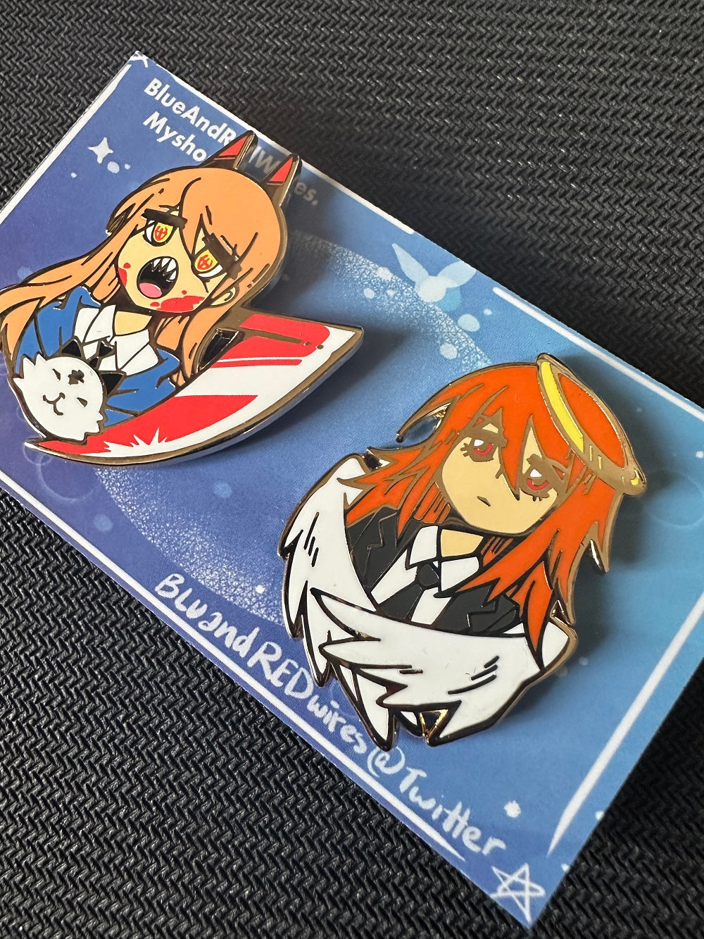 Chainsaw orders Man Kishibe and QuanXi Hard Enamel Panel Pin