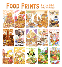 Load image into Gallery viewer, Food Kings Art Prints

