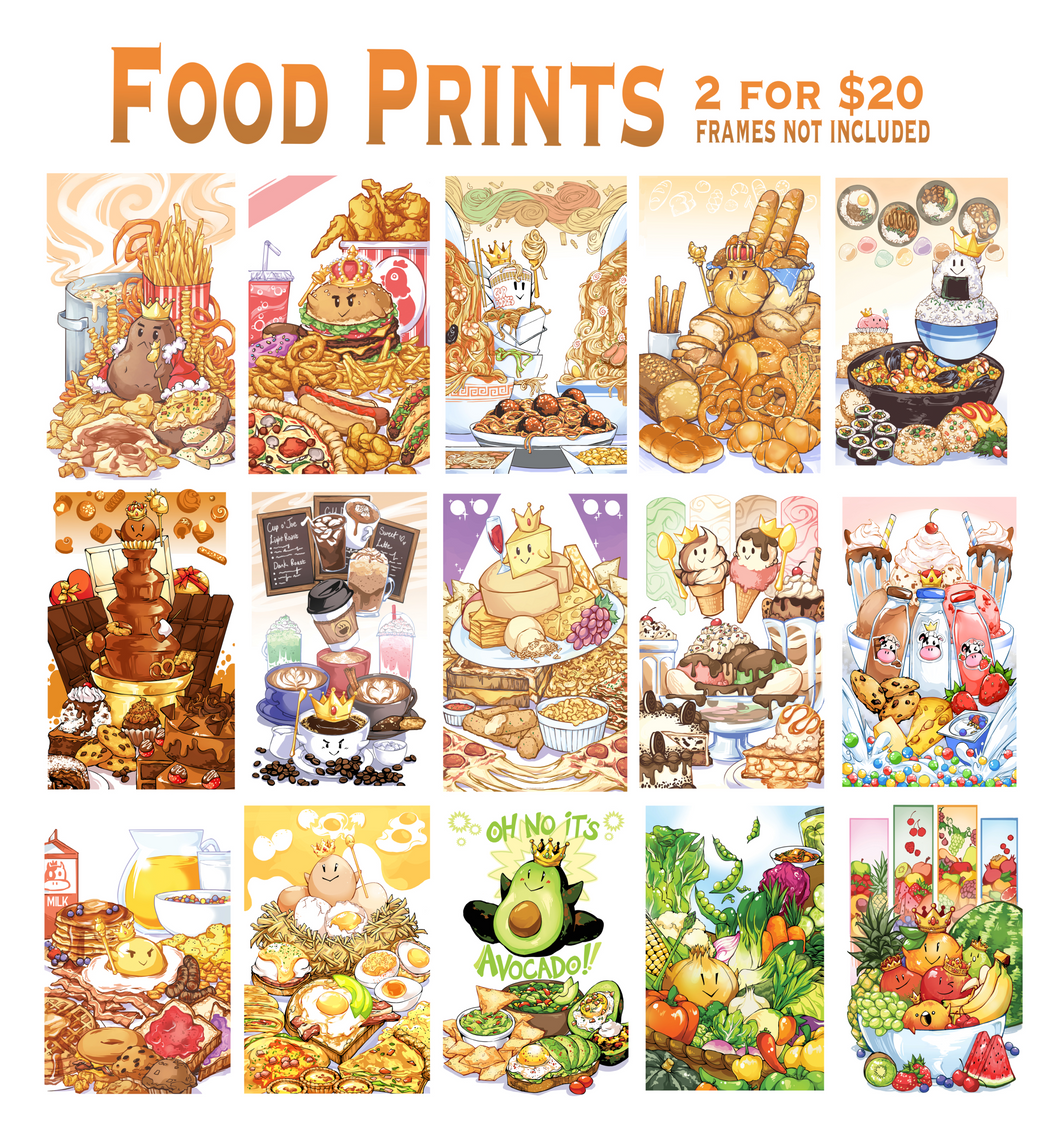 Food Kings Art Prints