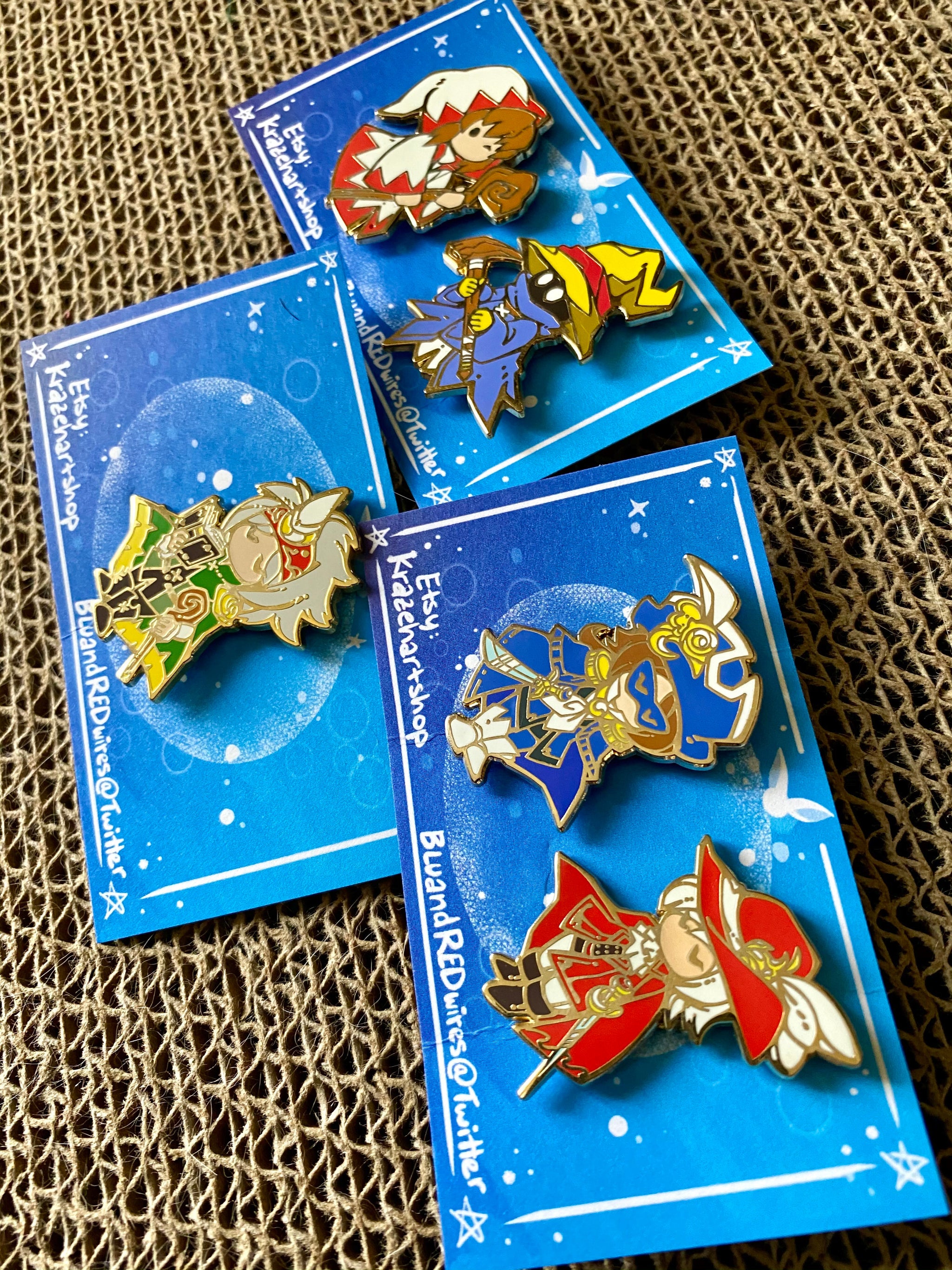Final Fantasy Mages Enamel Pins – BlueAndRedWares