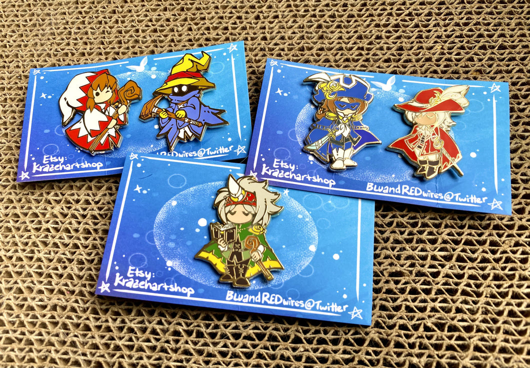 Final Fantasy Mages Enamel Pins