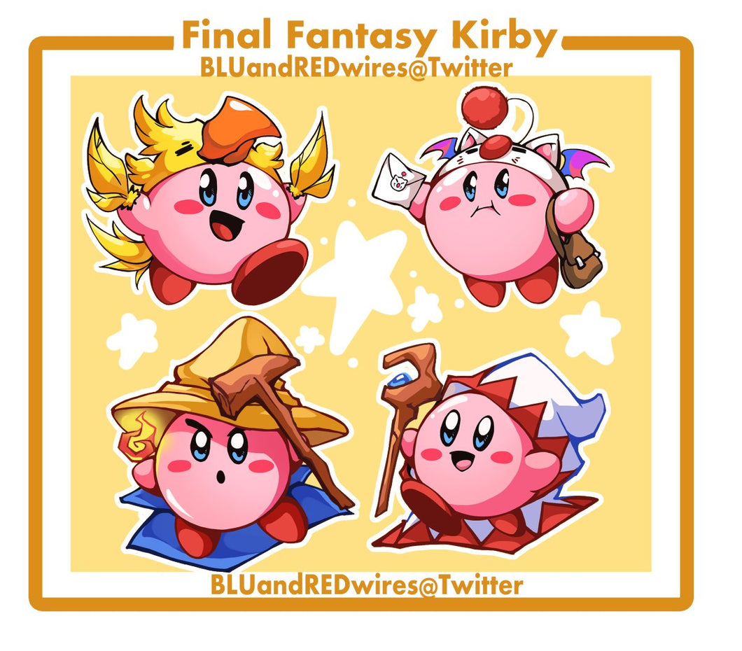 Final Fantasy Kirby Stickers